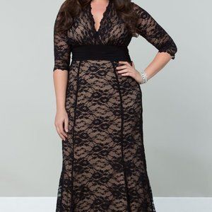 Kiyonna Screen Siren Lace Gown, Size 1 (14-16)